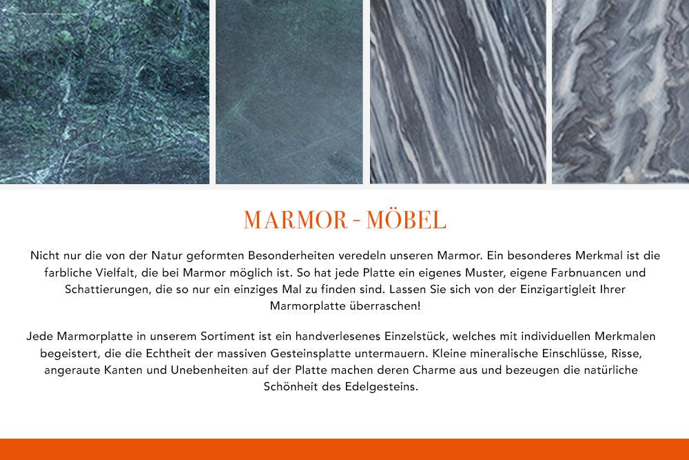 Couchtisch Rega grau Marmor silber