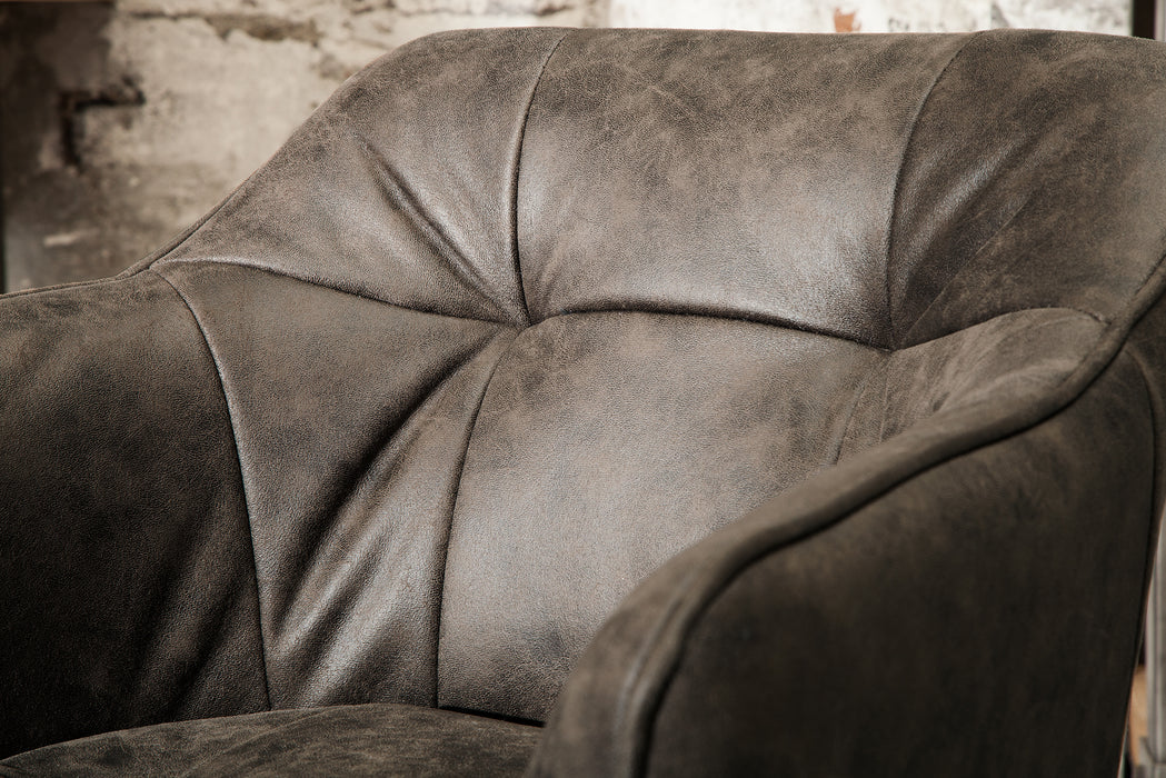 Barstuhl Penthouse taupe grau Armlehne