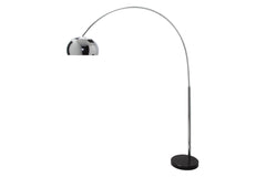 Stehleuchte Moon chrom Bogenlampe verstellbar Marmorfuss