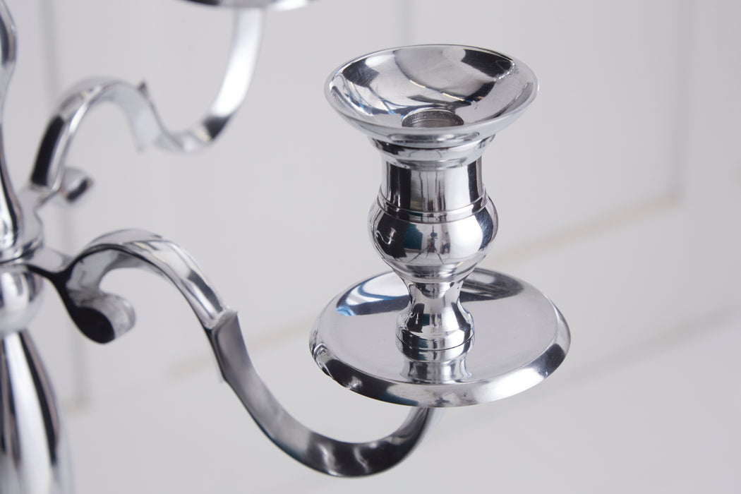 Kerzenständer Barock 120cm silber 5-armig