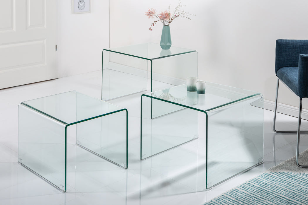 Couchtisch Specter 3er Set Glas