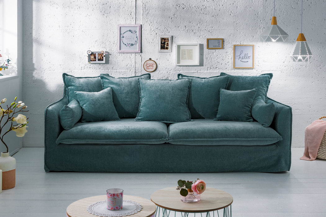 Sofa Clouds 200cm Petrol Samt