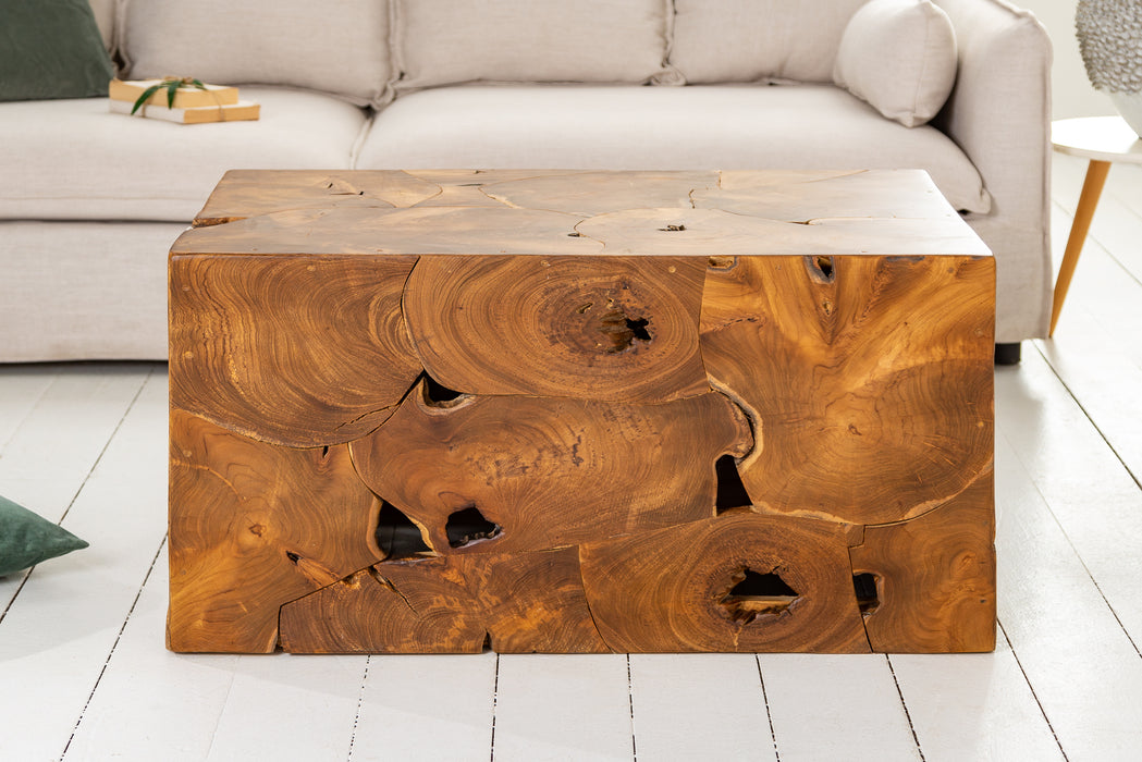 Couchtisch Block 90cm Teak