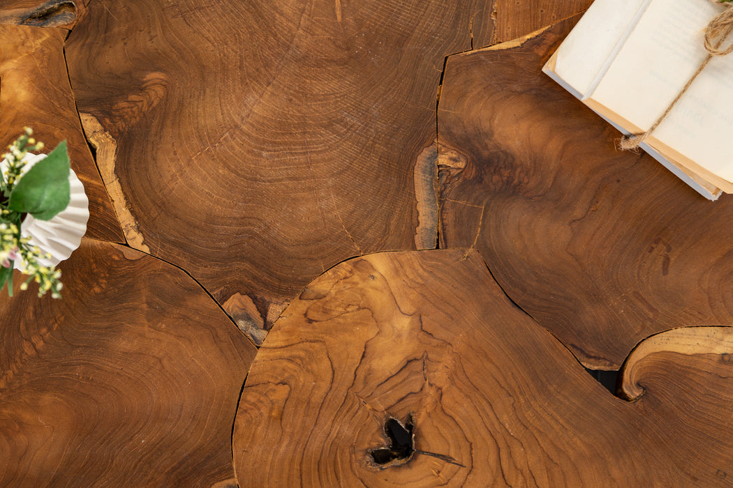 Couchtisch Block 90cm Teak