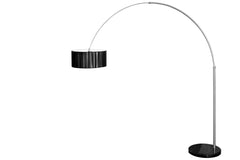 Stehleuchte Jupiter schwarz Bogenlampe Marmorfuss gross