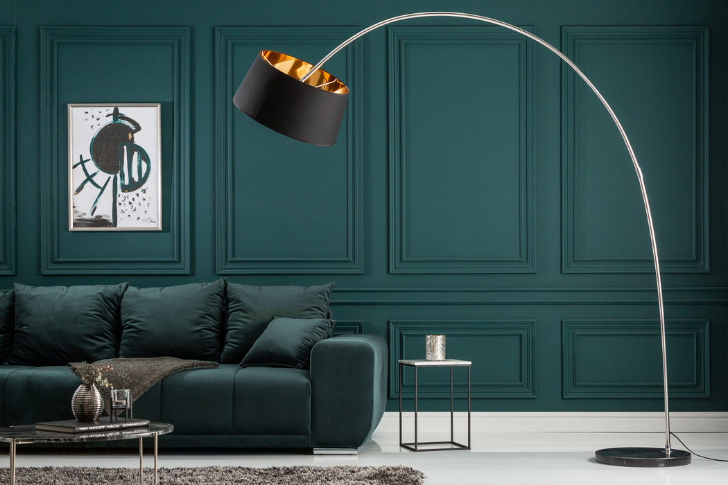 Stehleuchte Sunlight schwarz gold