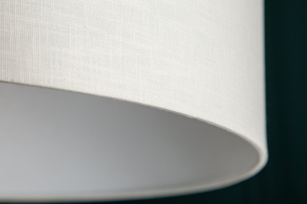 Stehleuchte Moon 170-180cm Leinen weiss