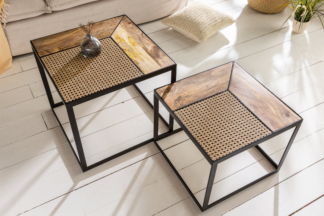 Couchtisch Austrian Suite 2er Set eckig Mango