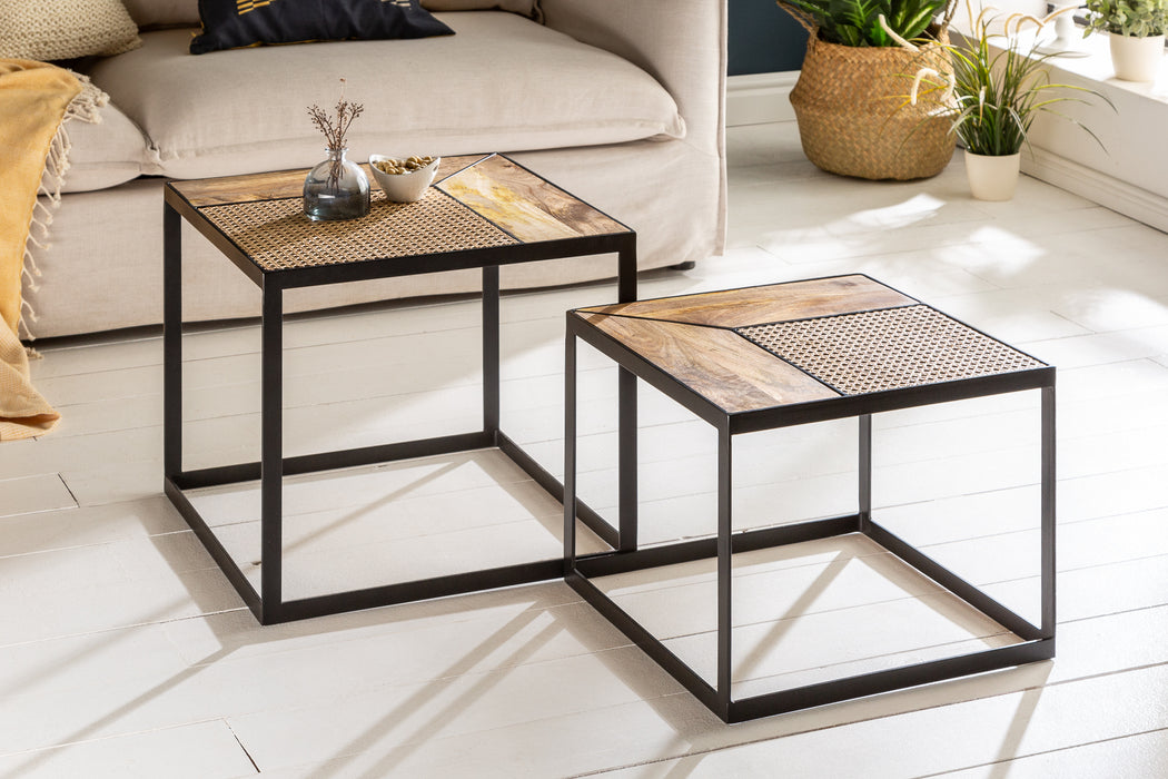 Couchtisch Austrian Suite 2er Set eckig Mango