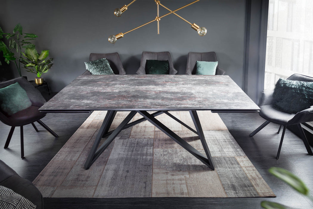 Esstisch Globe 180-220-260cm Keramik Lava