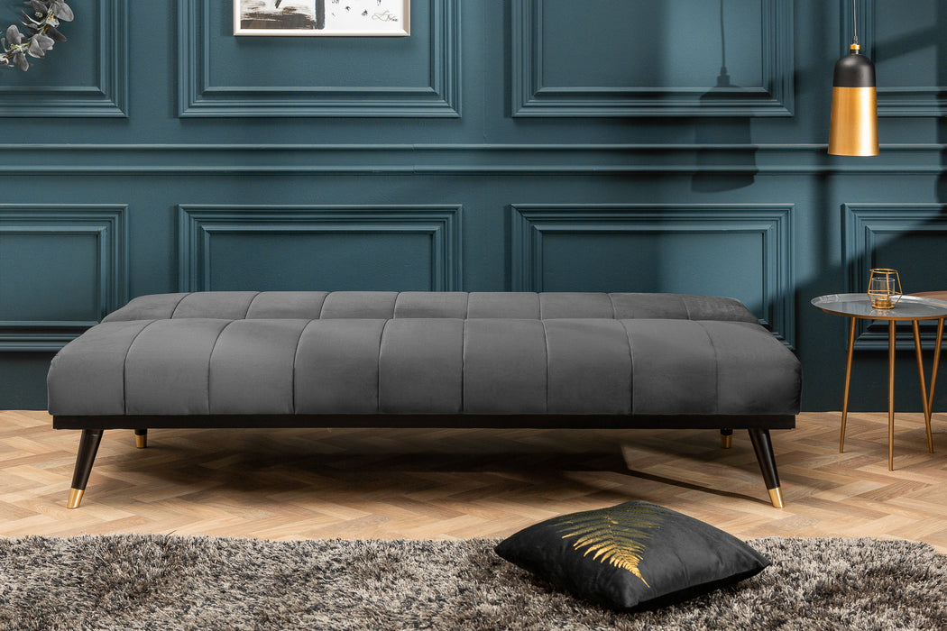 Schlafsofa Petite Charm 180cm Samt Grau