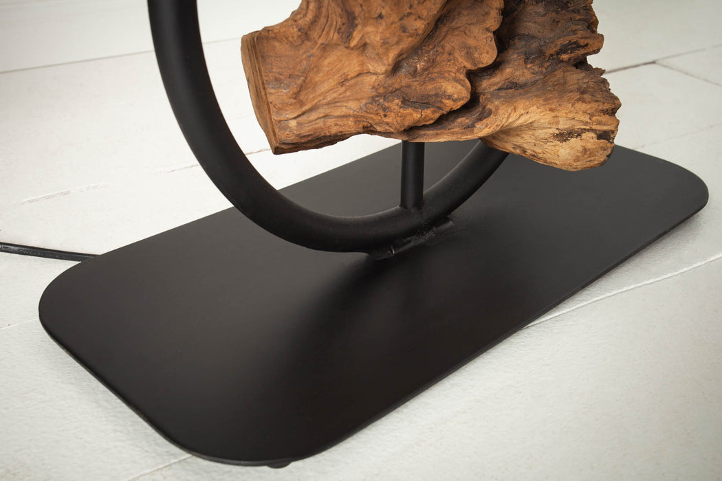 Stehleuchte Jura 147cm schwarz Akazie
