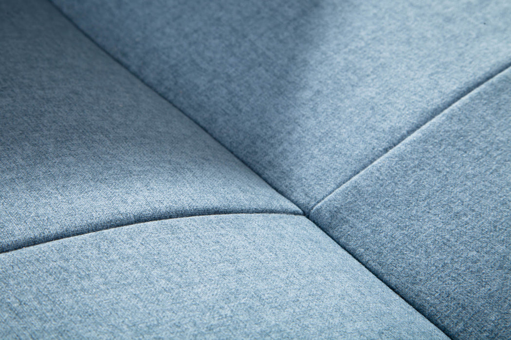 Schlafsofa Sofia Plus 215cm hellblau Struktur