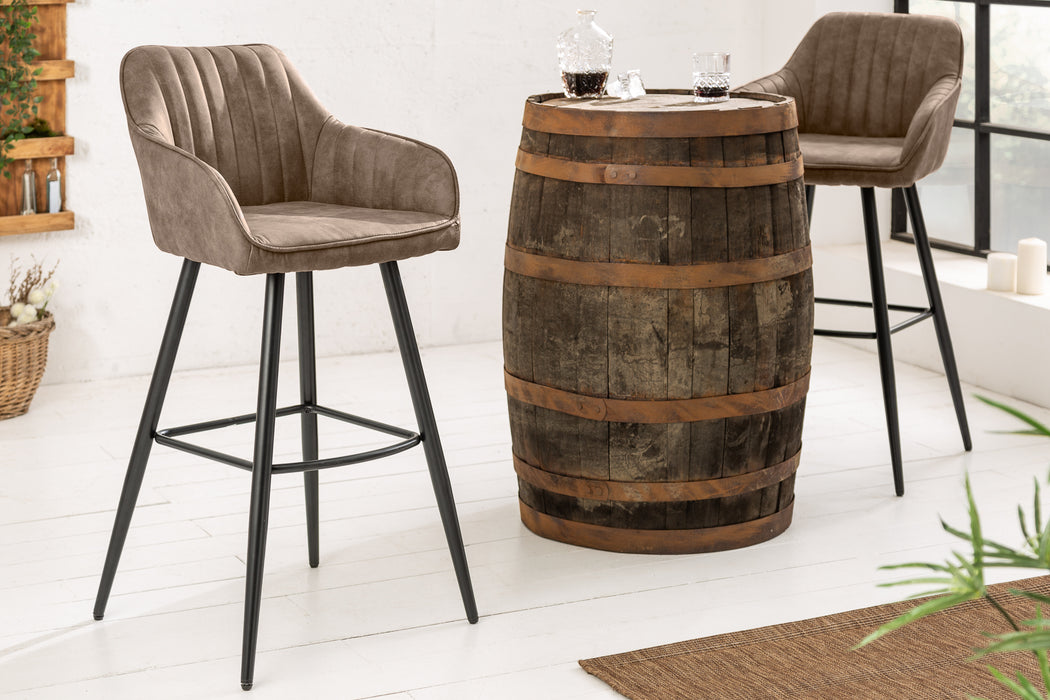 Barstuhl Milan vintage taupe