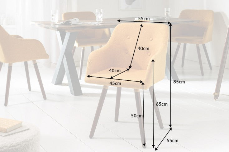 Stuhl Nordic Masterpiece senfgelb