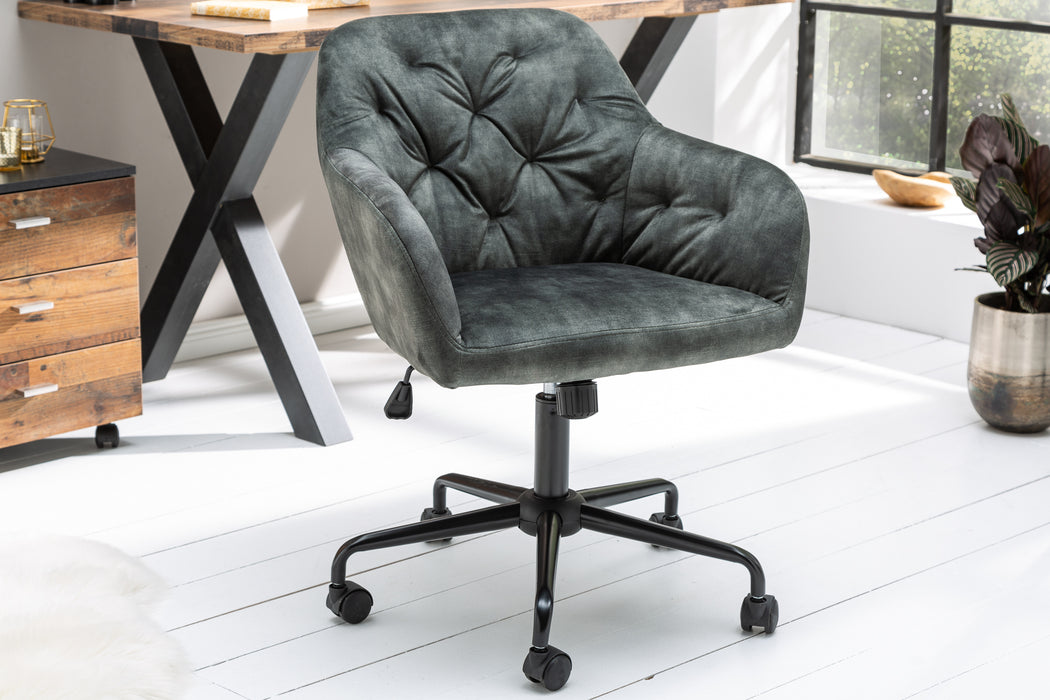 Bürostuhl Nordic Comfort grün Samt