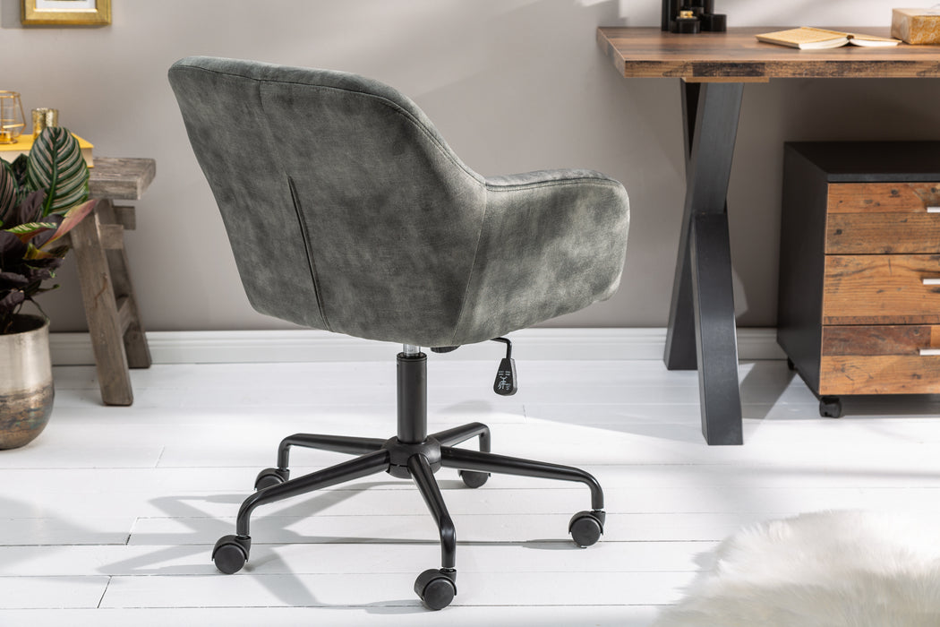 Bürostuhl Nordic Comfort grün Samt