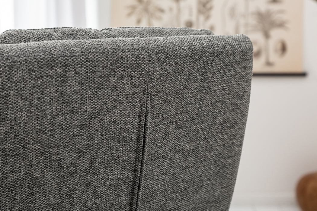 Freischwinger Ease Strukturstoff Grau