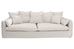 Sofa Clouds 200cm Leinen Natur