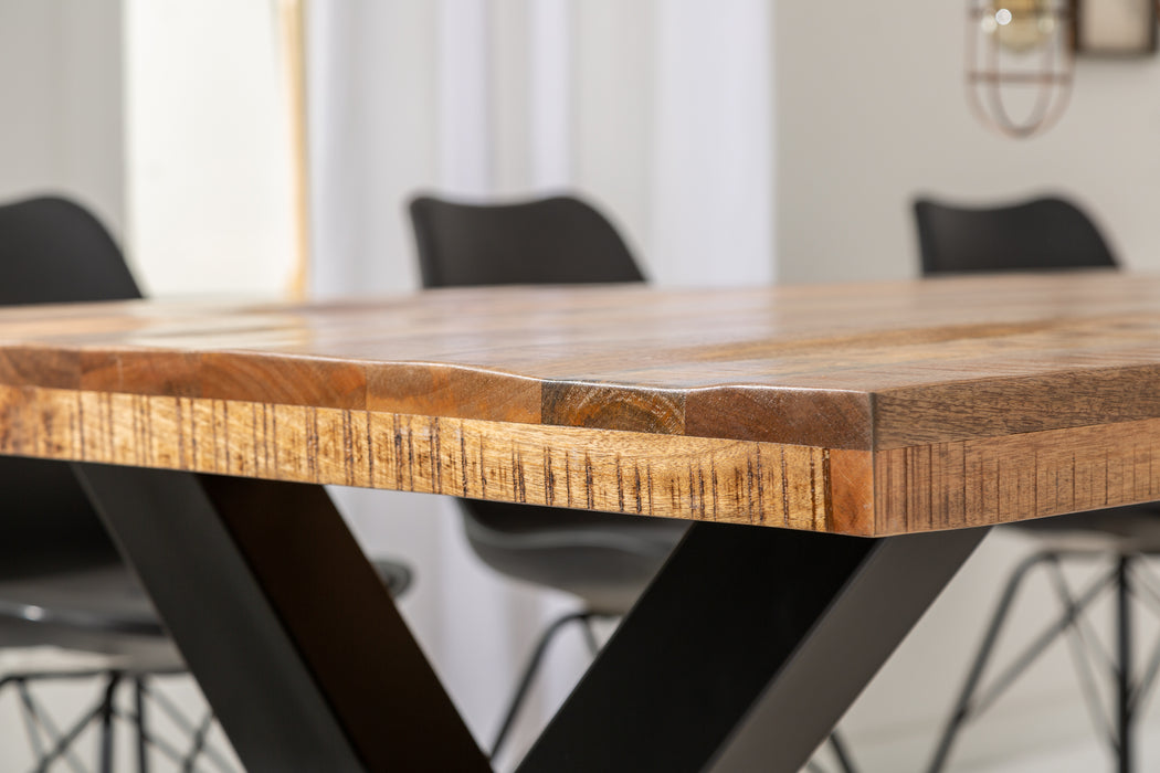 Esstisch Blacksmith 200cm Mango Natur 70mm