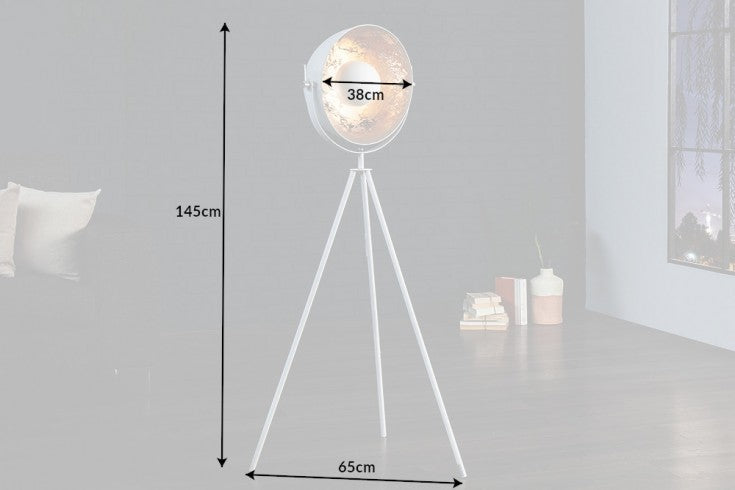 Stehleuchte Cam Set 145cm weiss silber