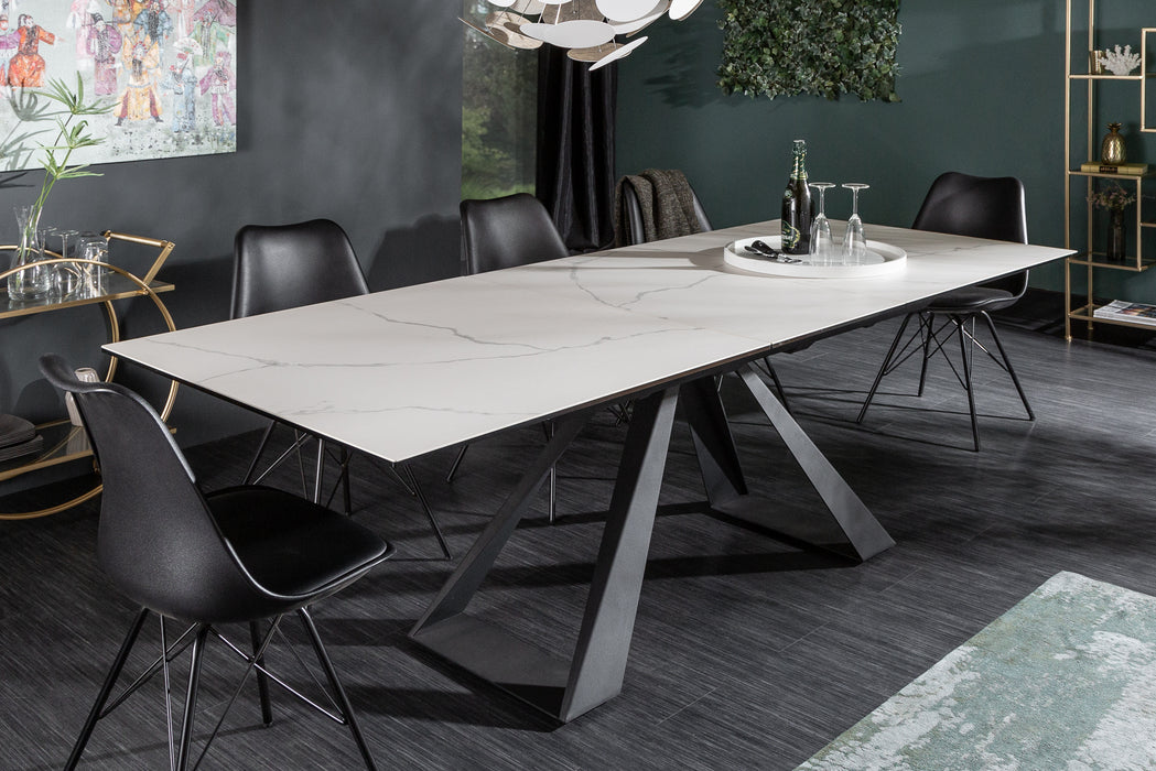 Esstisch Unity 180-230cm Keramik Marmor-Optik