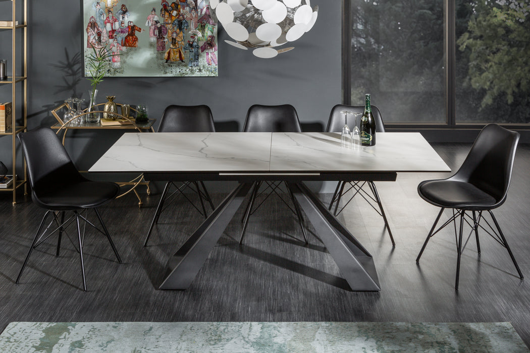 Esstisch Unity 180-230cm Keramik Marmor-Optik