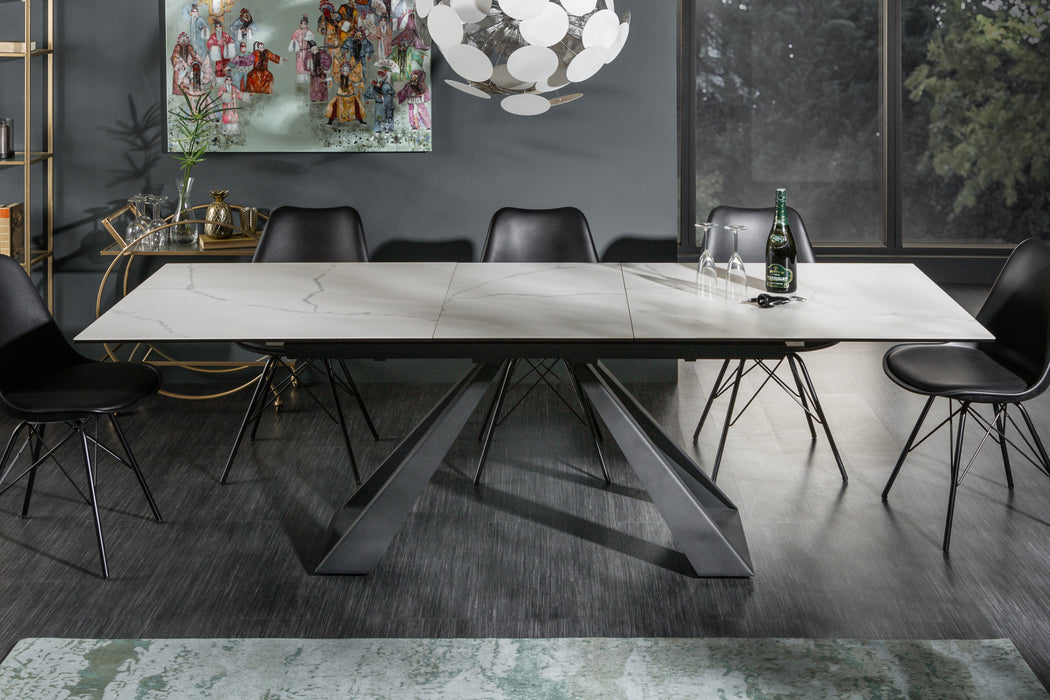 Esstisch Unity 180-230cm Keramik Marmor-Optik