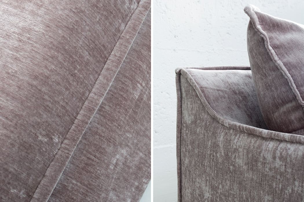 Sofa Clouds 3er Taupe Samt