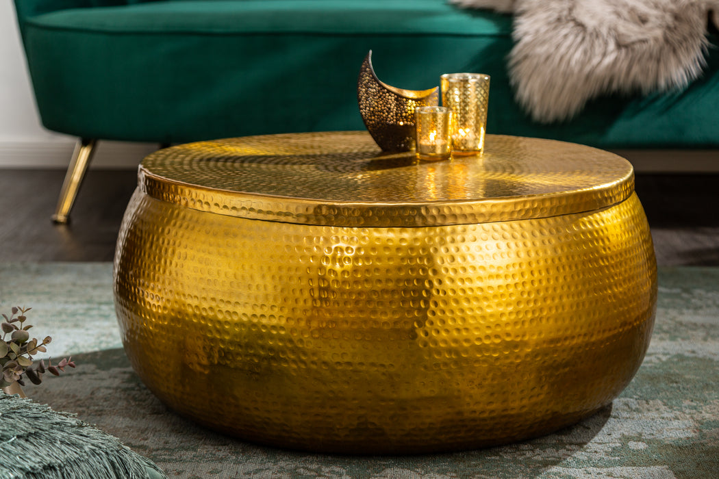 Couchtisch Eastward Vault 70cm Aluminium gold