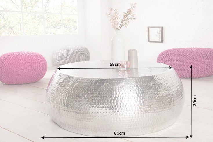 Couchtisch Eastward 80cm silber