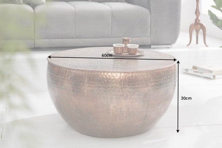Couchtisch Eastward II 60cm kupfer geflammt
