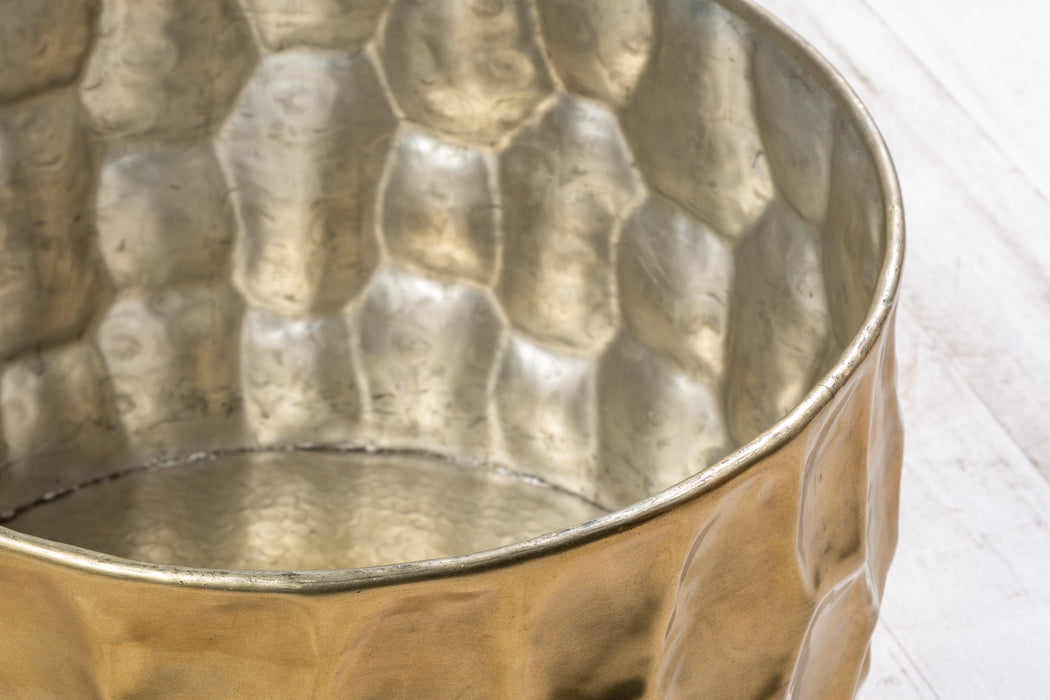 Couchtisch Natural Orient 53cm Aluminium gold