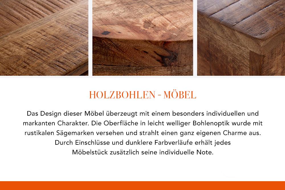 Esstisch Blacksmith 200cm Natur Mango
