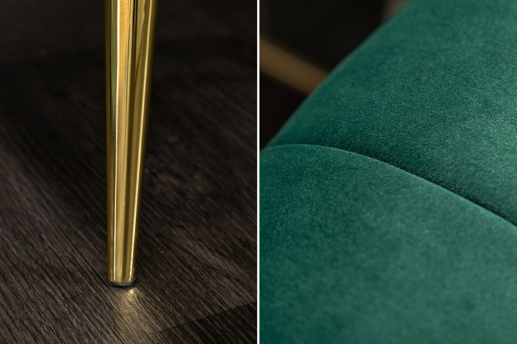 Sofa Elegance 225cm smaragdgrün