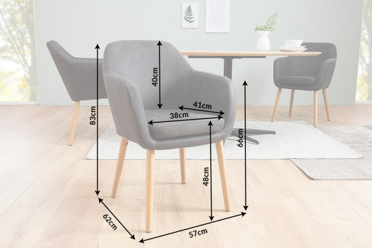 Stuhl Elite vintage grau