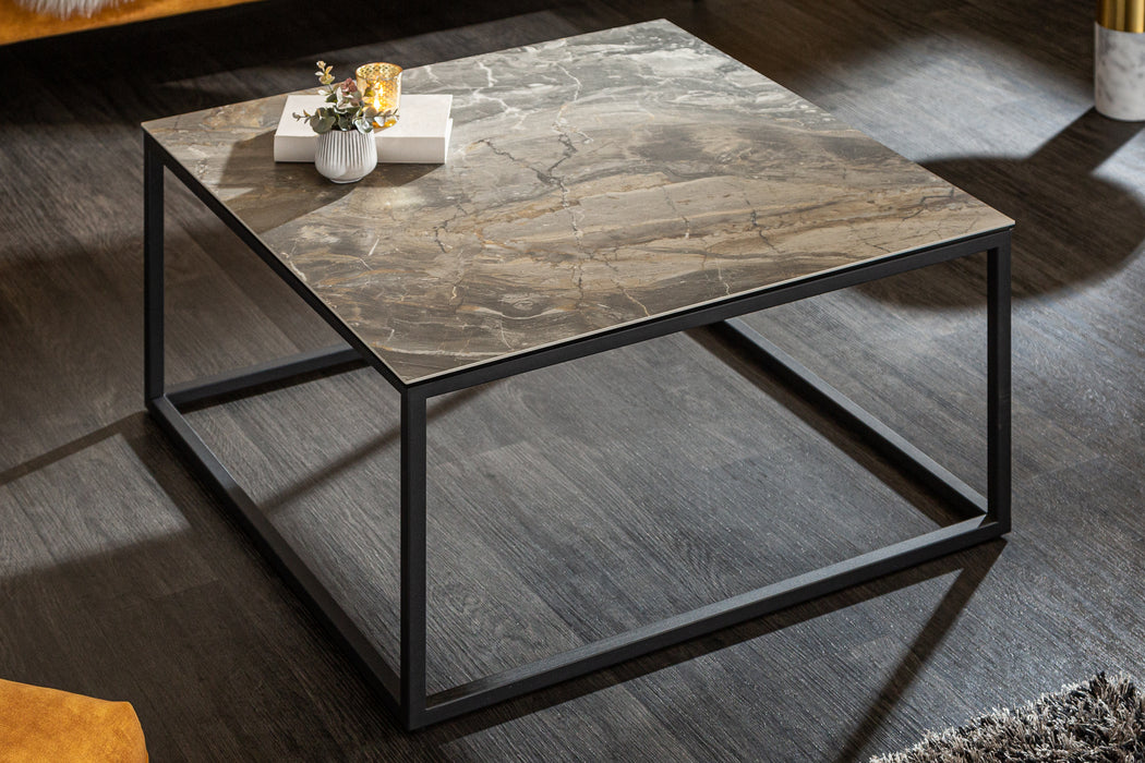 Couchtisch Fusion 75cm Marmor-Optik Keramik