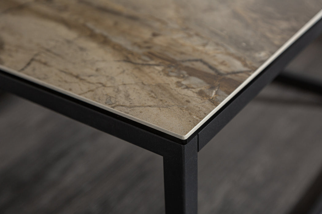 Couchtisch Fusion 75cm Marmor-Optik Keramik