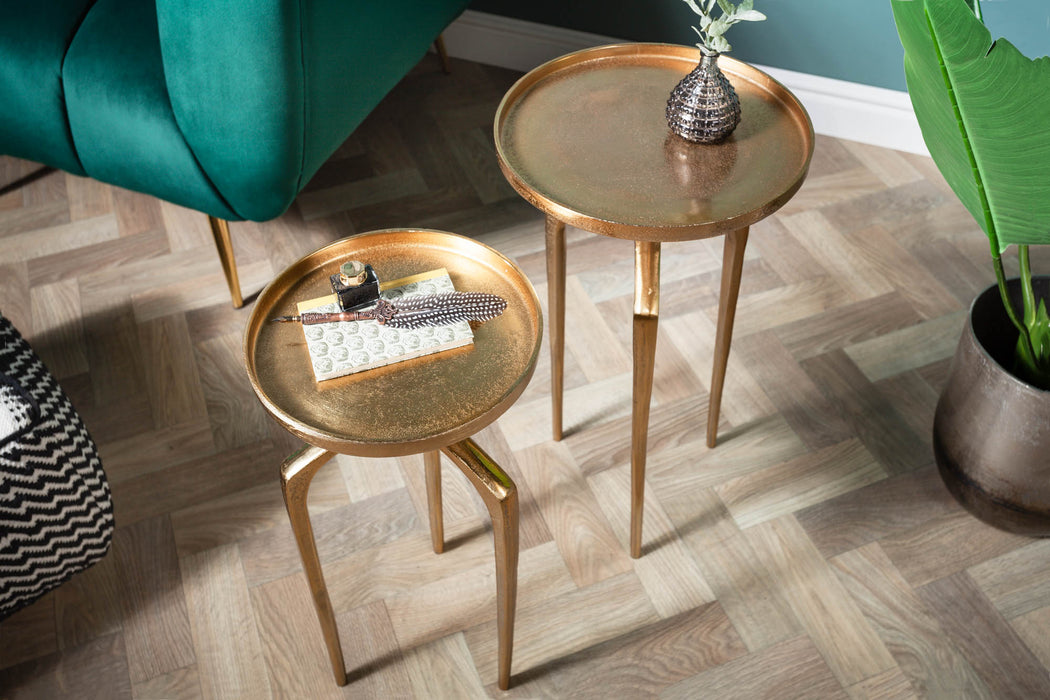 Beistelltisch Conceptual 2er Set Aluminium