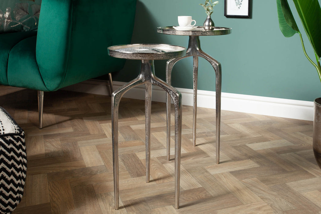 Beistelltisch Conceptual 2er Set Aluminium