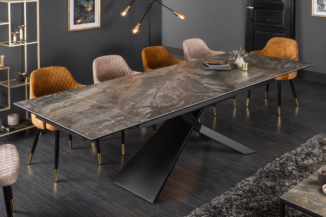 Esstisch Bliss 180-220-260cm Keramik Marmor-Optik