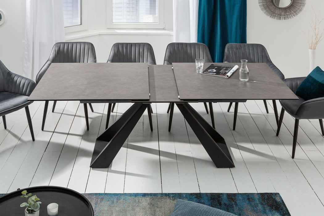 Esstisch Unity 180-230cm Keramik Anthrazit