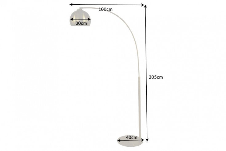 Stehleuchte Moon 205cm gold
