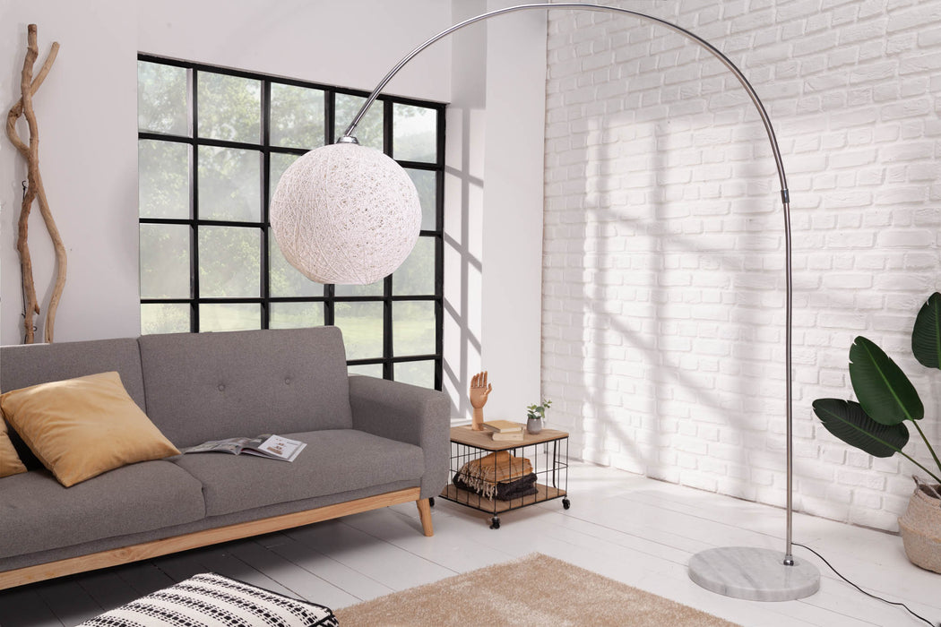 Stehleuchte Cocon 205cm weiss