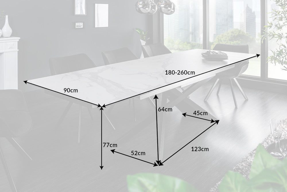 Esstisch Bliss 180-220-260cm Keramik