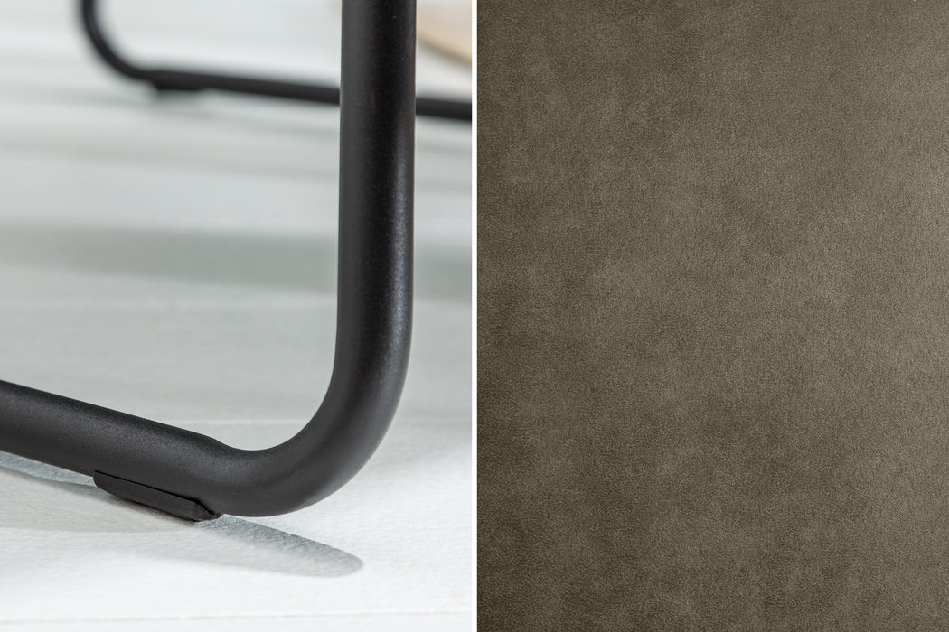 Stuhl Stallion Microfaser antik taupe