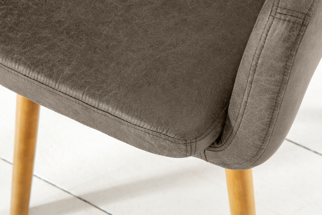 Stuhl Elite Microfaser vintage taupe