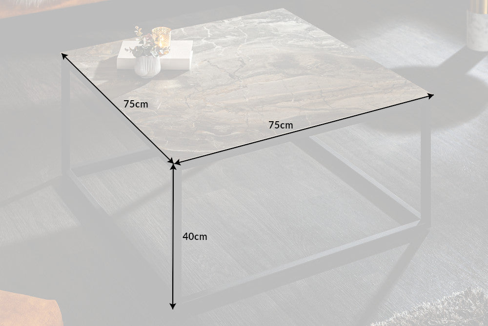 Couchtisch Fusion 75cm Marmor-Optik Keramik