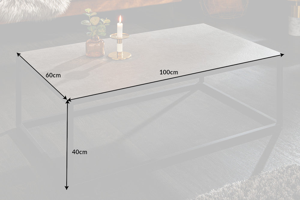 Couchtisch Fusion 100cm Beton-Optik Keramik