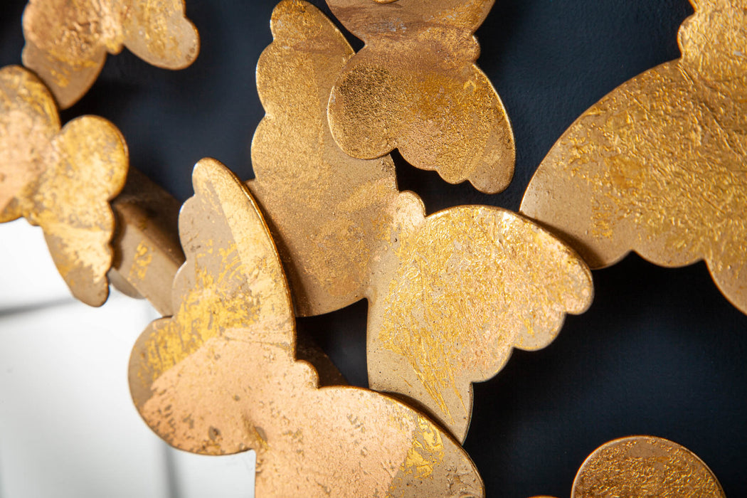 Spiegel Schmetterling 78cm Gold